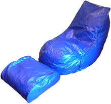 Charger l'image dans la galerie, Boscoman - Adult Vinyl Beanbag Lounger w/footrest Chair - (Mix Colors)