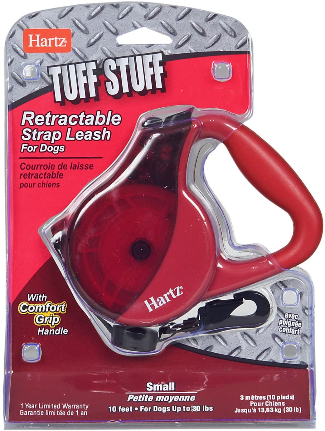 Hartz Tuff Stuff Retractable Leash for Small Dogs - Color May Vary