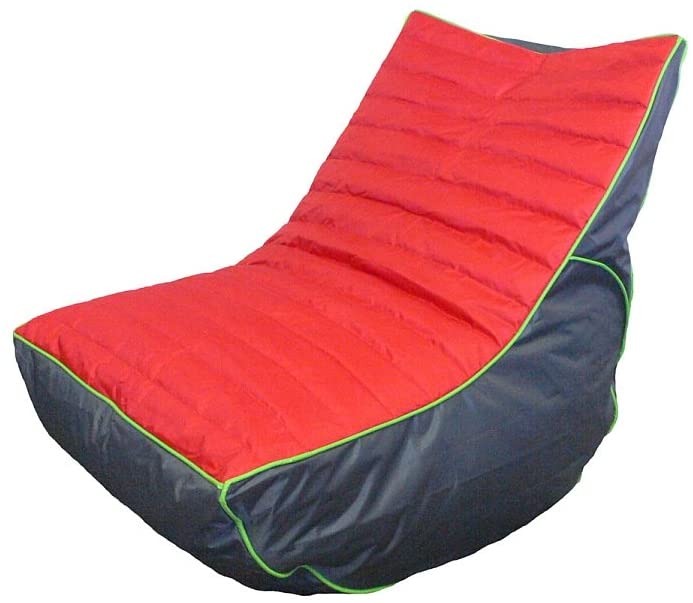 Boscoman - Adult Cory Lounger Beanbag - RED/ANTHRACITE - COVER ONLY