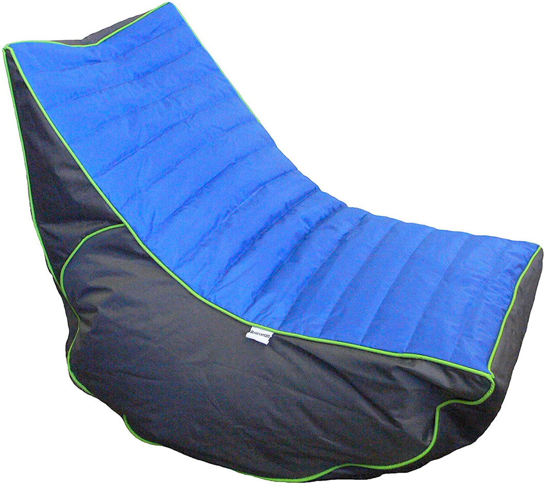 Boscoman - Adult Cory Lounger Beanbag - BLUE/ANTHRACITE - COVER ONLY