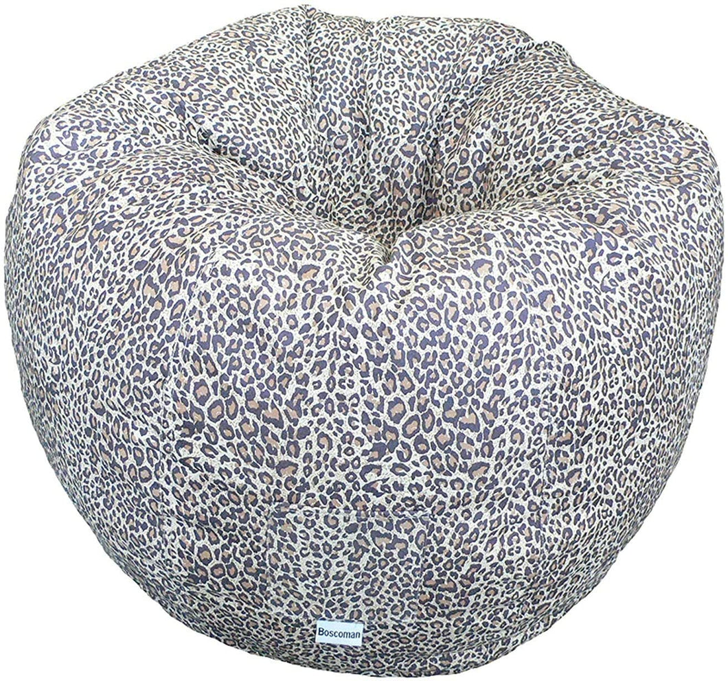Boscoman - Adult Animal Leopard Beanbag Chair - COVER ONLY