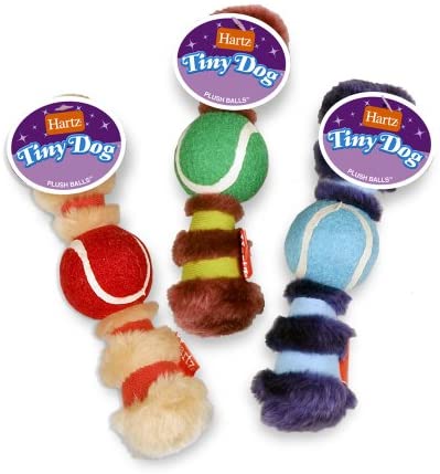 Hartz Toy Tiny Dog Plush Ball
