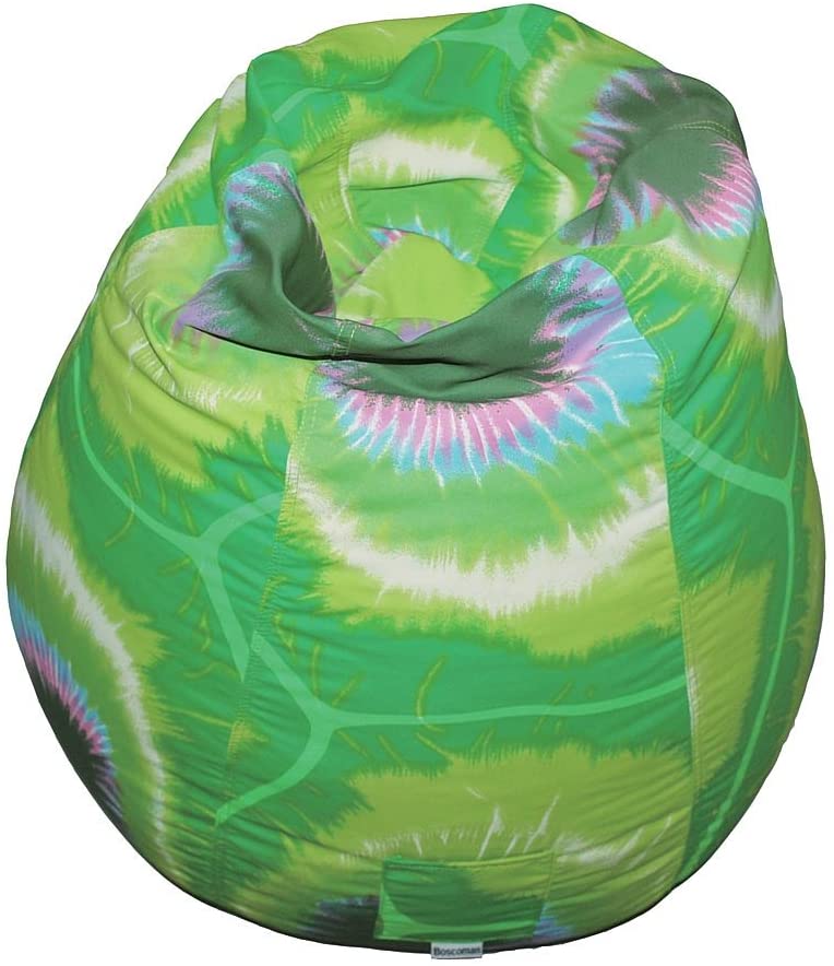Boscoman - Teen Tie-dye Pearshape Beanbag Chair - Lime Green - COVER ONLY