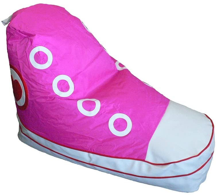 Boscoman - Kids Sneaker Shoe Beanbag Chair - Pink - COVER ONLY
