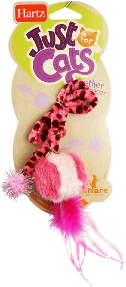 Hartz Feather Ball Teaser Cat Toy 1CT (Pack of 6)