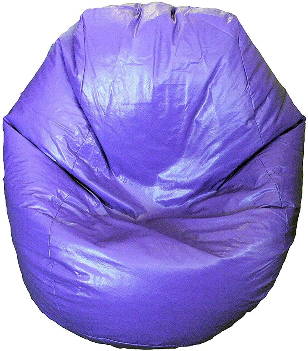 Boscoman - Adult Fun Teardrop Vinyl Beanbag Chair - Purple - COVER ONLY
