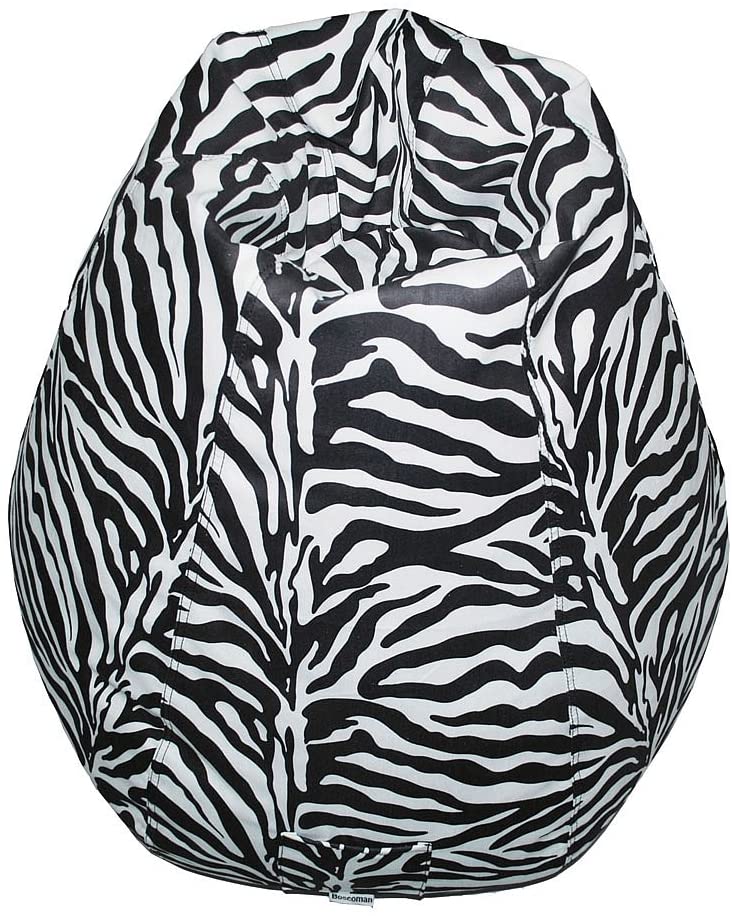 Zebra print bean discount bag