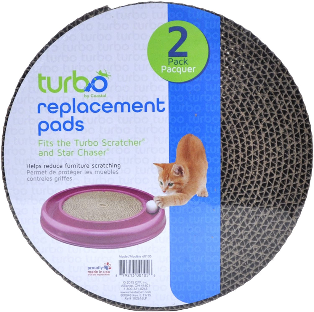 Bergan Turbo Scratcher Replacement Pad For Star Chaser Cat Toy, 2-Pk. - Quantity 4