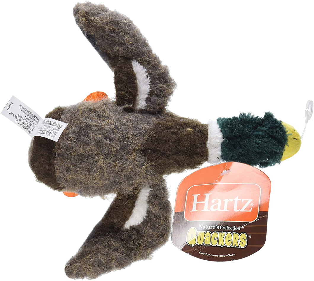 Hartz Nature's Collection Quackers Plush Duck Dog Toy - Small
