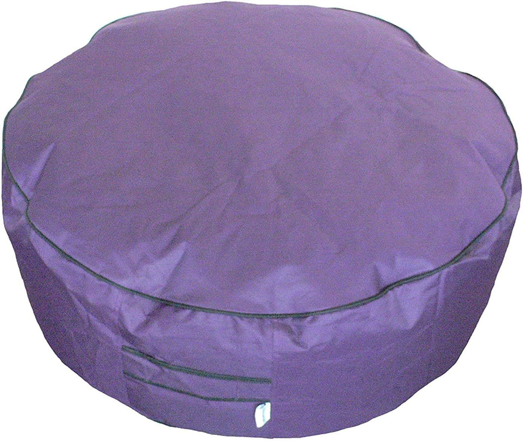 Boscoman - Jumbo Calaveras Outdoor Ottoman with Storage Pocket - Purple - COVER ONLY